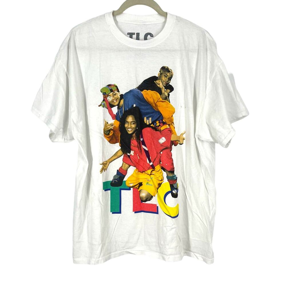 TLC Graphic Band Tee Short Sleeve T-Shirt Women's Size Large NWOT